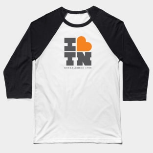 I Heart TN - Dark Gray and Orange Baseball T-Shirt